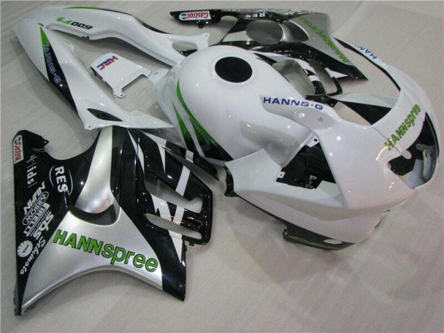 Blanc Vert Hannspree 95-98 CBR600 F3 Carénage Moto