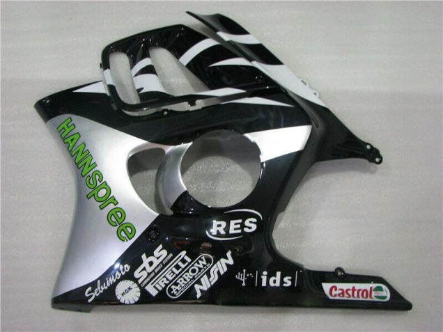 Blanc Vert Hannspree 95-98 CBR600 F3 Carénage Moto