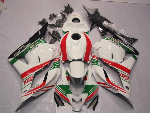 Blanc Vert Rouge 09-12 CBR600RR Carénage Moto Blanc Vert Rouge 09-12 CBR600RR Carénage Moto