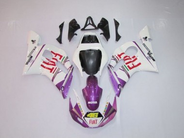 Blanc Violet Fiat 46 98-02 YZF R6 Carénage Moto