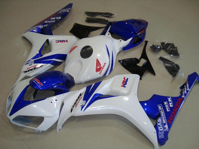 Blanc et Bleu 06-07 CBR1000RR Carénage Moto Blanc et Bleu 06-07 CBR1000RR Carénage Moto