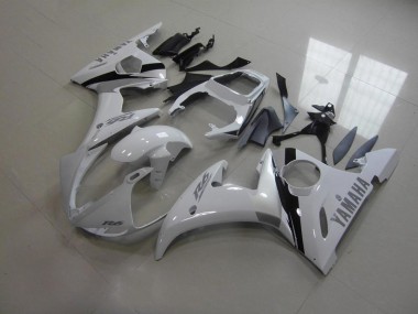 Blanc et Gris Décalque 03-05 YZF R6 Carénage Moto