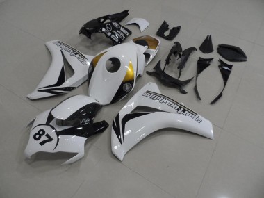 Blanc et Noir 87 08-11 CBR1000RR Carénage Moto