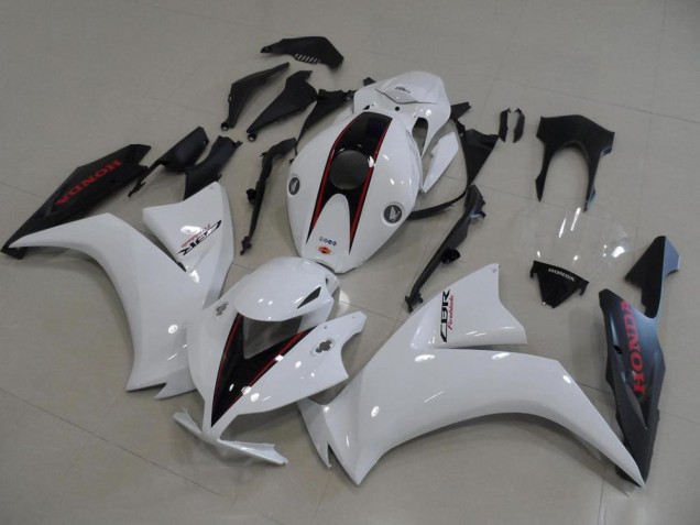 Blanc et Noir Mat Style OEM 12-16 CBR1000RR Carénage Moto Blanc et Noir Mat Style OEM 12-16 CBR1000RR Carénage Moto