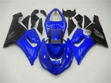Bleu 05-06 ZX6R Carénages Moto