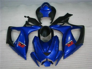 Bleu 06-07 GSXR 600/750 Carénages Moto ABS