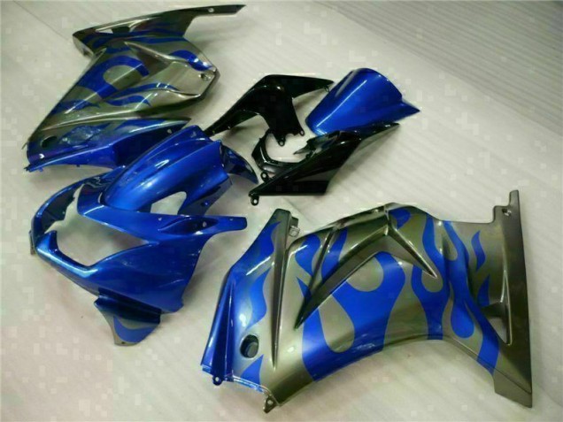 Bleu 08-12 EX250 Carénage Moto