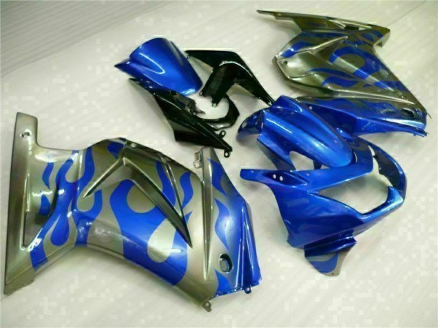 Bleu 08-12 EX250 Carénage Moto