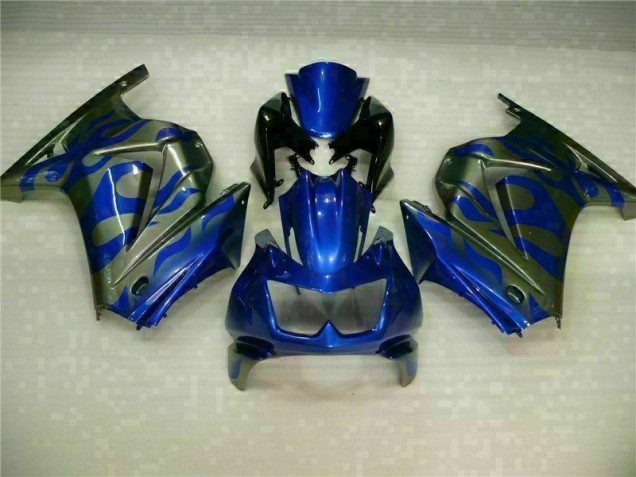 Bleu 08-12 EX250 Carénage Moto