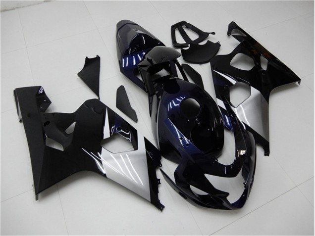 Bleu Argent 04-05 GSXR 600/750 Carénage Moto Bleu Argent 04-05 GSXR 600/750 Carénage Moto