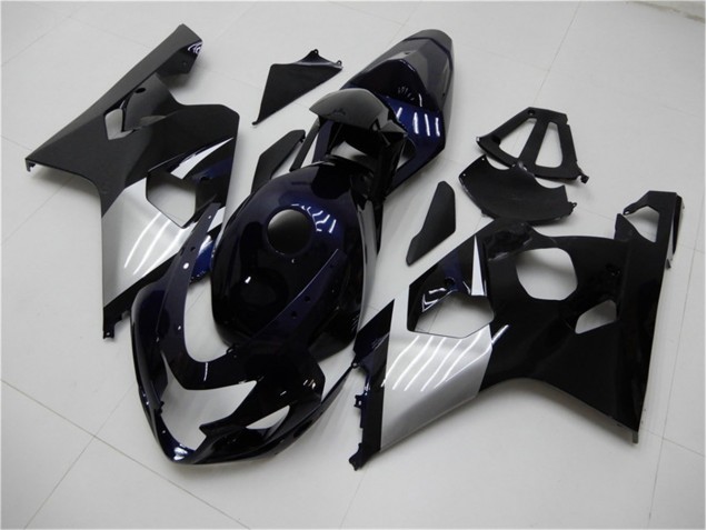Bleu Argent 04-05 GSXR 600/750 Carénage Moto Bleu Argent 04-05 GSXR 600/750 Carénage Moto