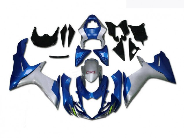 Bleu Argent 11-21 GSXR 600/750 Carénage Moto