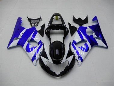 Bleu Blanc 00-02 GSXR 1000 Carénage Moto