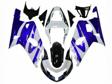 Bleu Blanc 01-03 GSXR 600/750 Carénage Moto