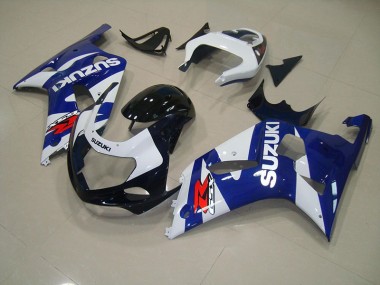 Bleu Blanc 01-03 GSXR 750 Carénages Moto