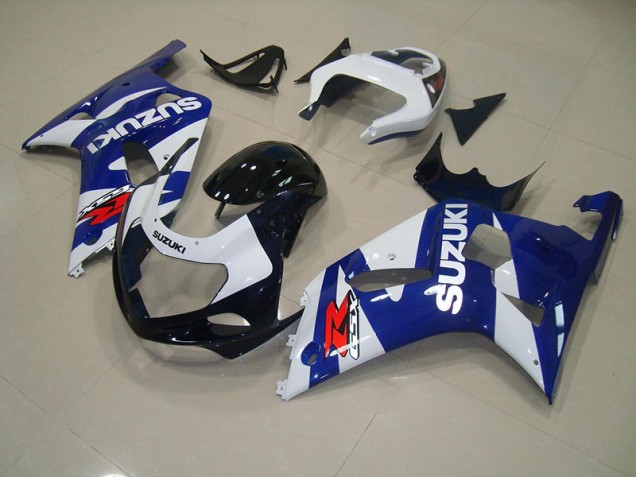 Bleu Blanc 01-03 GSXR 750 Carénages Moto