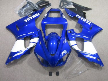 Bleu Blanc 02-03 YZF R1 Kit Carénages Motos Complet