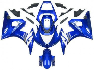 Bleu Blanc 03-05 YZF R6 Carénage Moto