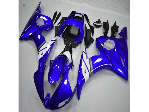 Bleu Blanc 03-05 YZF R6 Kit Carénages Motos Complet Bleu Blanc 03-05 YZF R6 Kit Carénages Motos Complet