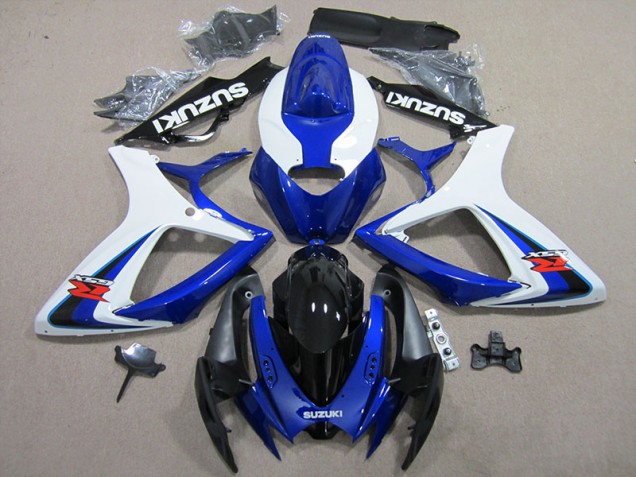 Bleu Blanc 06-07 GSXR 600 Kit Carénages Motos Complet Bleu Blanc 06-07 GSXR 600 Kit Carénages Motos Complet