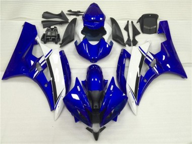 Bleu Blanc 06-07 YZF R6 Carénage Moto