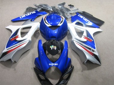 Bleu Blanc 07-08 GSXR 1000 Carénage Moto