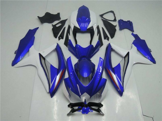 Bleu Blanc 08-10 GSXR 600/750 Carénage Moto Bleu Blanc 08-10 GSXR 600/750 Carénage Moto