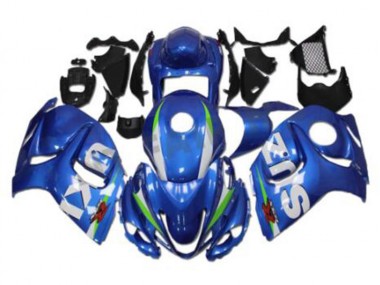 Bleu Blanc 08-19 GSXR 1300 Hayabusa Carénage Moto