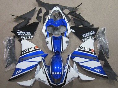 Bleu Blanc 09-11 YZF R1 Carénages Moto