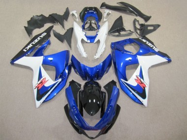 Bleu Blanc 09-16 GSXR 1000 Kit Carénages Motos