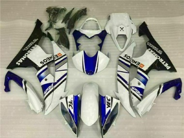 Bleu Blanc Bleu Blanc ENEOS 08-16 YZF R6 Carénages Moto