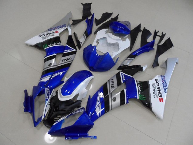 Bleu Blanc ENEOS 08-16 YZF R6 Carénage Moto Bleu Blanc ENEOS 08-16 YZF R6 Carénage Moto