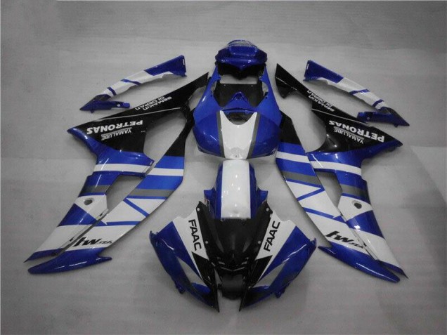 Bleu Blanc FAAC 08-16 YZF R6 Carénage Moto Bleu Blanc FAAC 08-16 YZF R6 Carénage Moto