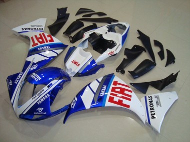 Bleu Blanc Fiat 09-11 YZF R1 Carénage Moto