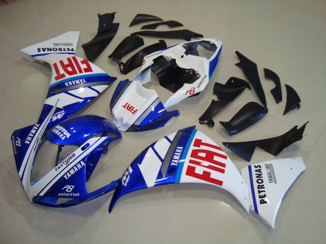 Bleu Blanc Fiat 09-11 YZF R1 Carénage Moto Bleu Blanc Fiat 09-11 YZF R1 Carénage Moto