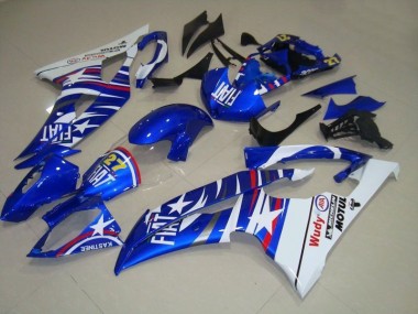 Bleu Blanc Fiat 27 Rouge Wudy 08-16 YZF R6 Carénage Moto