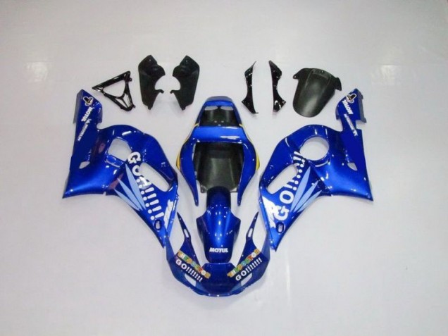 Bleu Blanc Go Motul 98-02 YZF R6 Carénage Moto Bleu Blanc Go Motul 98-02 YZF R6 Carénage Moto