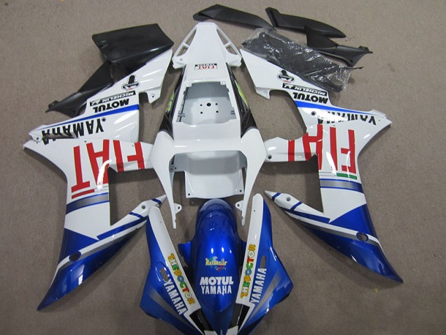 Bleu Blanc Motul Fiat 04-06 YZF R1 Carénages Moto Bleu Blanc Motul Fiat 04-06 YZF R1 Carénages Moto