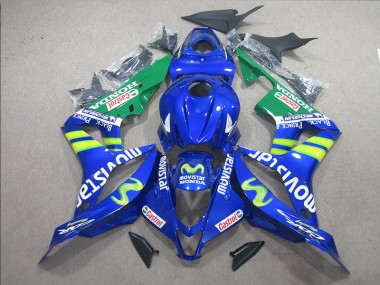 Bleu Blanc Movistar 07-08 CBR600RR Carénage Moto