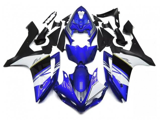 Bleu Blanc Noir 04-06 YZF R1 Carénages Moto