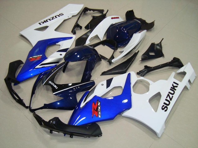 Bleu Blanc Noir 05-06 GSXR 1000 Carénage Moto Bleu Blanc Noir 05-06 GSXR 1000 Carénage Moto