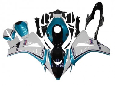 Bleu Blanc Noir 08-11 CBR1000RR Carénage Moto