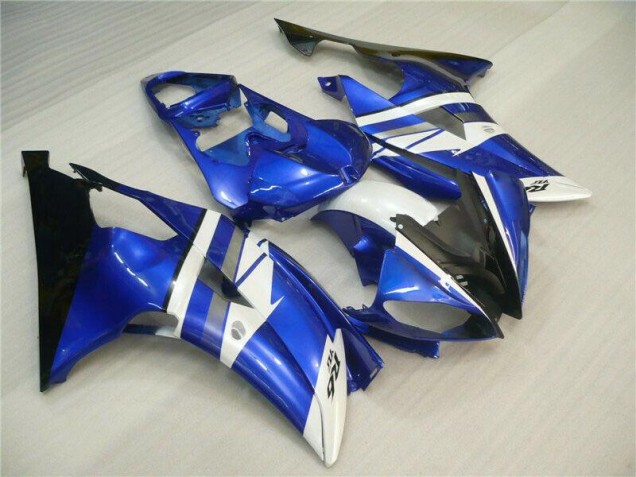 Bleu Blanc Noir 08-16 YZF R6 Carénages Moto Bleu Blanc Noir 08-16 YZF R6 Carénages Moto