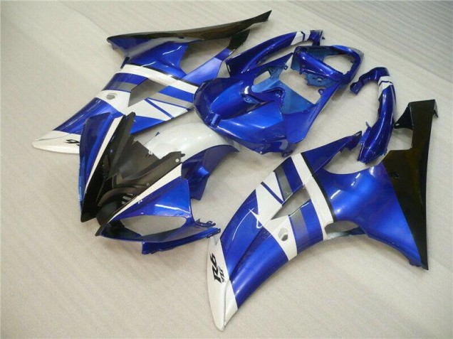 Bleu Blanc Noir 08-16 YZF R6 Carénages Moto Bleu Blanc Noir 08-16 YZF R6 Carénages Moto