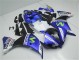 Bleu Blanc Noir 12-14 YZF R1 Carénage Moto Bleu Blanc Noir 12-14 YZF R1 Carénage Moto