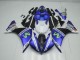 Bleu Blanc Noir 12-14 YZF R1 Carénage Moto Bleu Blanc Noir 12-14 YZF R1 Carénage Moto