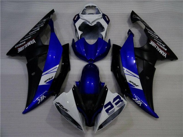 Bleu Blanc Noir YEC 23 08-16 YZF R6 Carénage Moto Bleu Blanc Noir YEC 23 08-16 YZF R6 Carénage Moto
