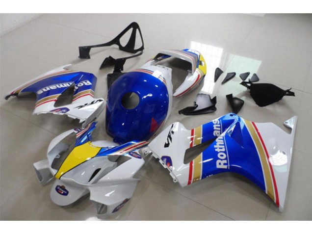 Bleu Blanc Rothmans 02-13 VFR800 Carénage Moto Bleu Blanc Rothmans 02-13 VFR800 Carénage Moto