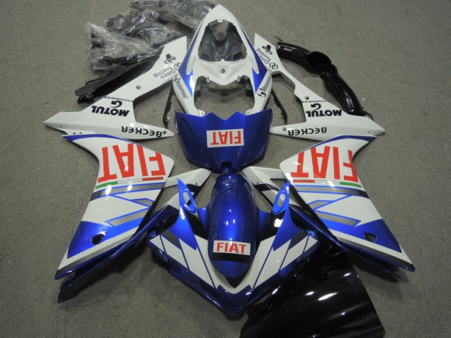 Bleu Blanc Rouge Fiat 07-08 YZF R1 Carénage Moto Bleu Blanc Rouge Fiat 07-08 YZF R1 Carénage Moto