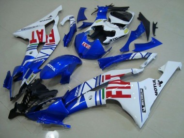 Bleu Blanc Rouge Fiat 08-16 YZF R6 Carénage Moto